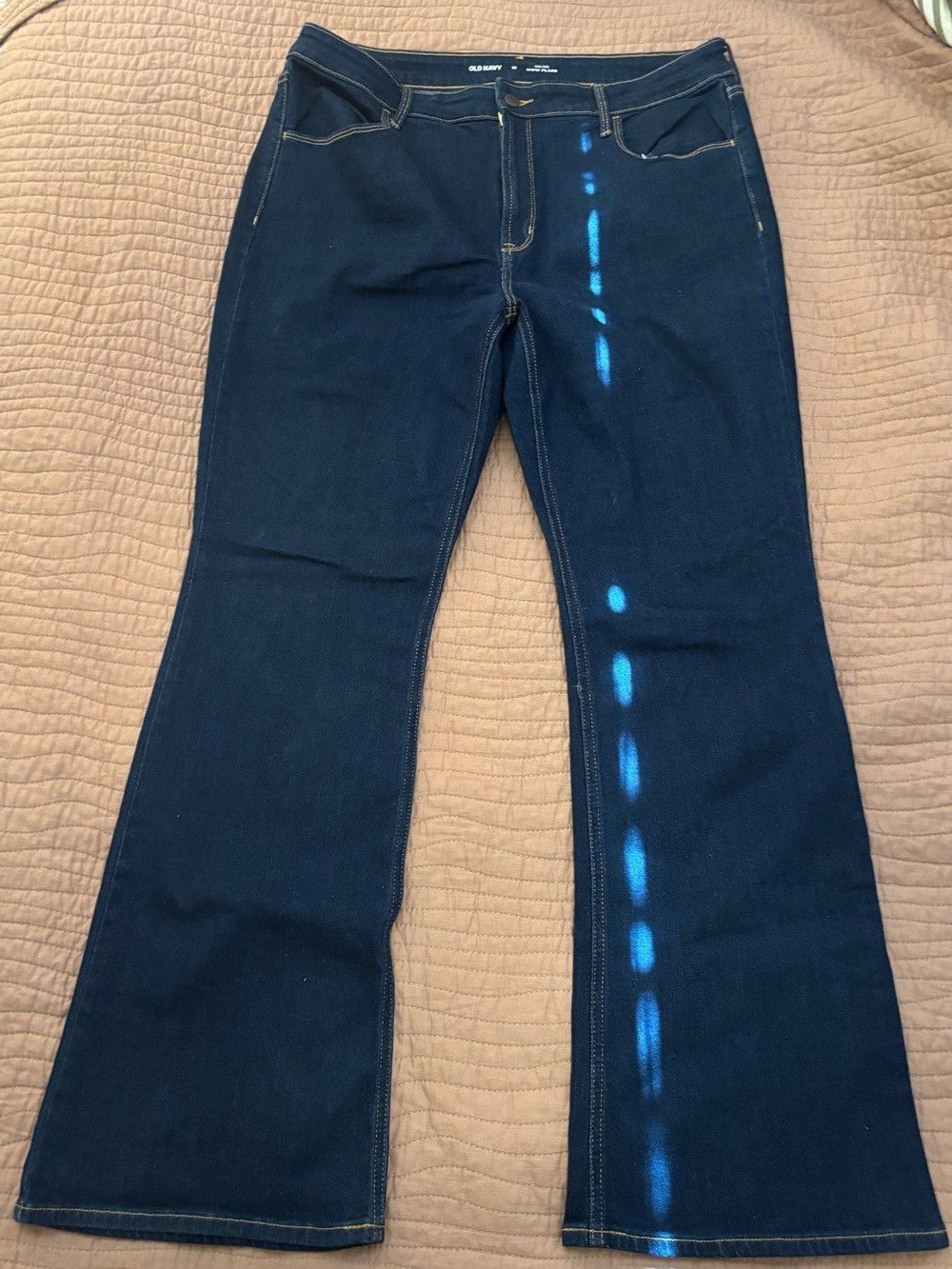 Old Navy Dark Rinse Flare Jeans Size 16 NWOT